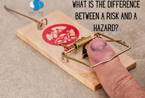 What is the difference between a risk and a hazard