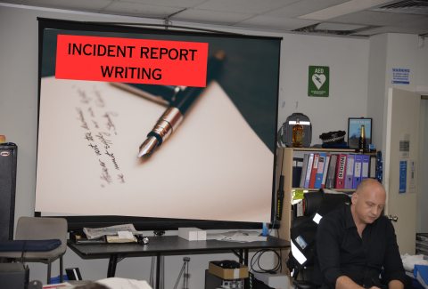 INCIDENT REPORT WRITING