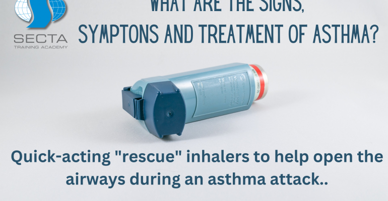 What are the signs, symptons and treatment of asthma