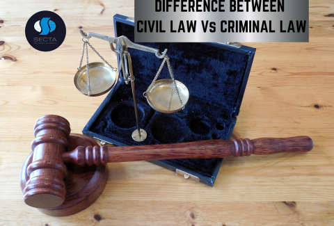 DIFFERENCE BETWEEN CIVIL LAW Vs CRIMINAL LAW