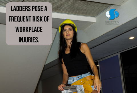 Ladders pose a frequent risk of workplace injuries.